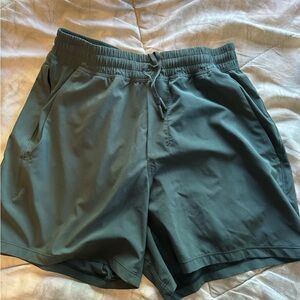 Lululemon Athletica Dark Green Athletic Shorts